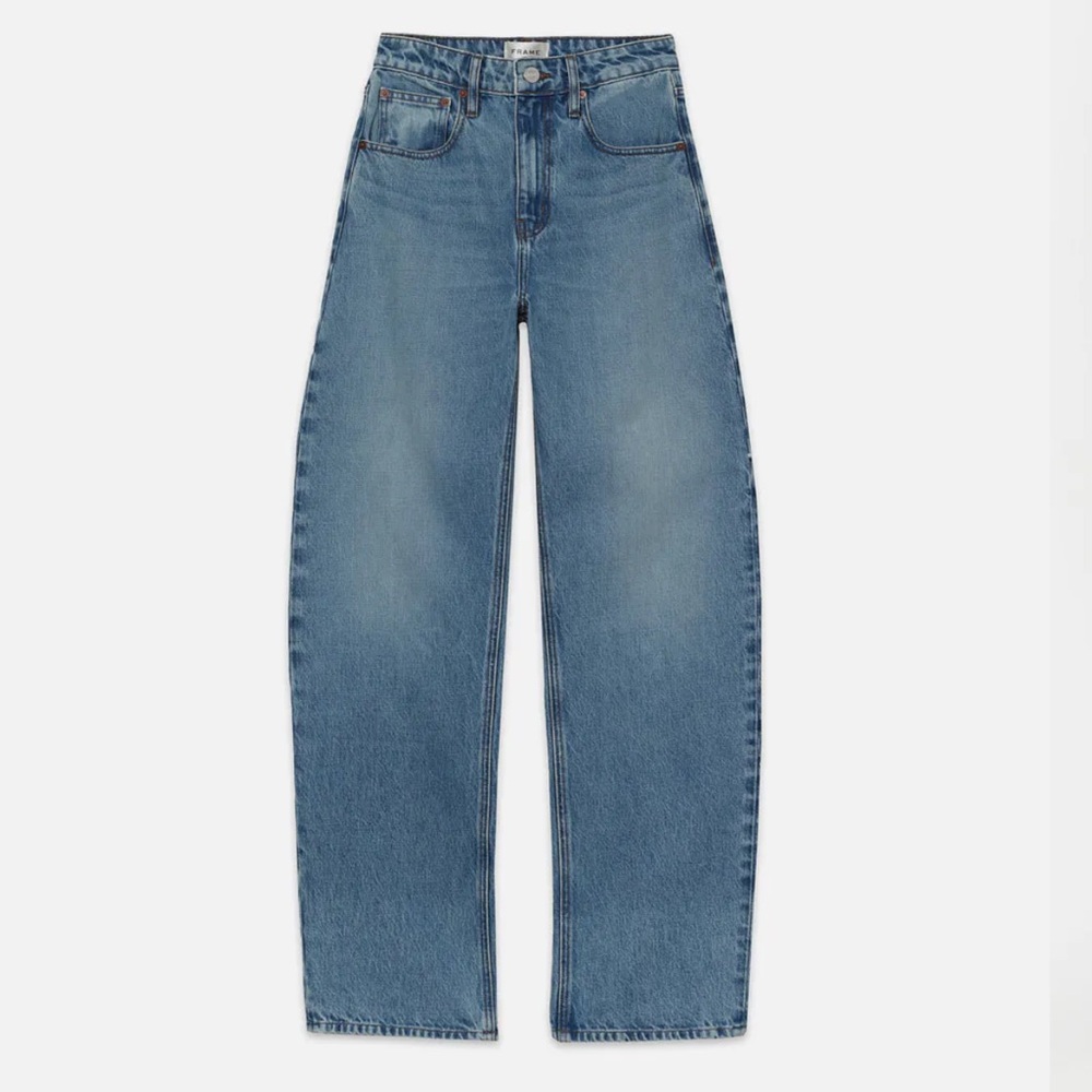 frame denim long barrel jean